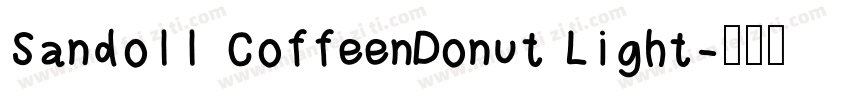 Sandoll CoffeenDonut Light字体转换
